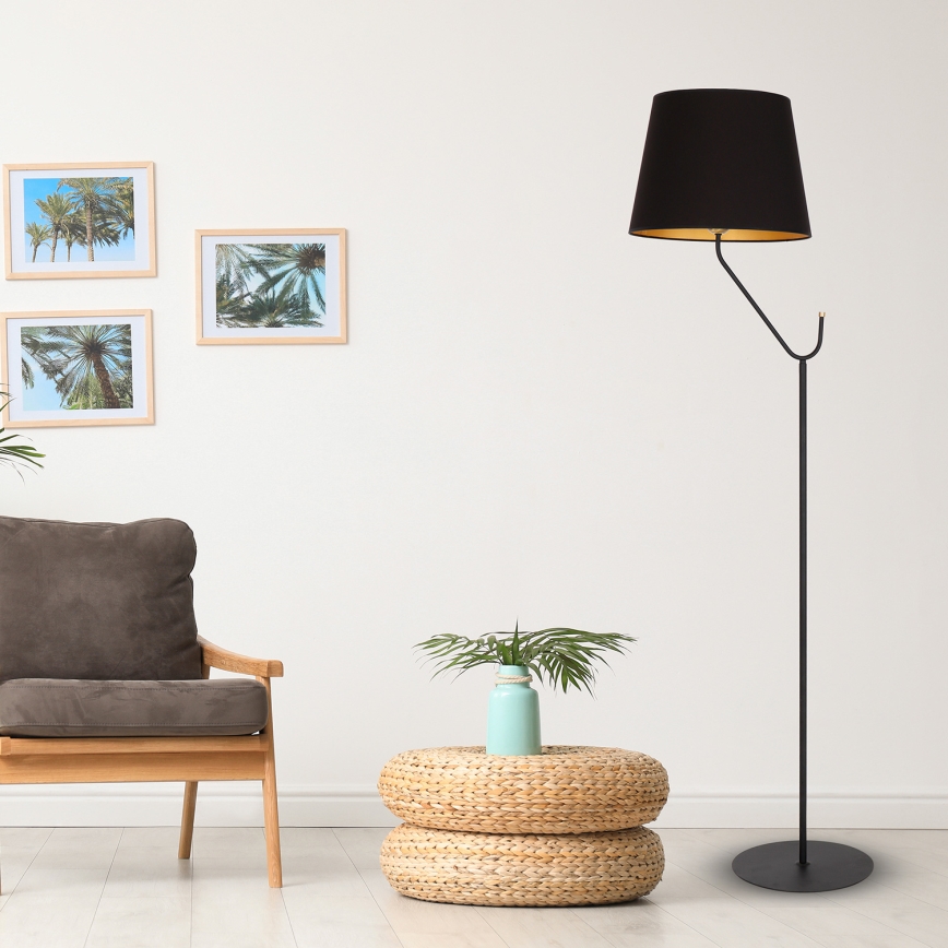 Stāvlampa VICTORIA 1xE27/60W/230V melns