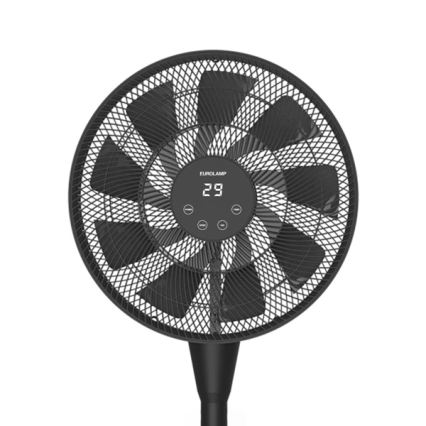 Stāvošais ventilators 25 W/230 V, Ø 40 cm, melns + tālvadības pults