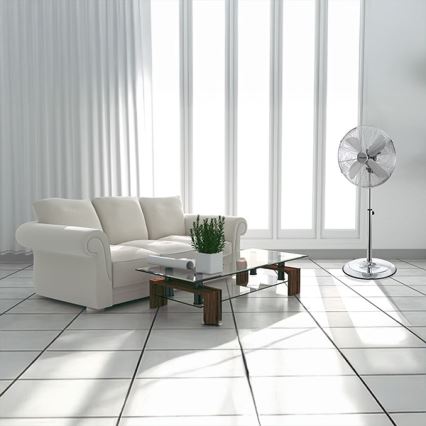Stāvošais ventilators 50 W/230 V, Ø 40 cm, nerūsējošā tērauda korpuss