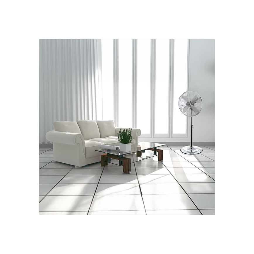 Stāvošais ventilators 50 W/230 V, Ø 40 cm, nerūsējošā tērauda korpuss