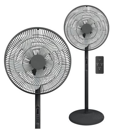 Stāvošais ventilators VIENTO-R 40W/230V melns + tālvadība