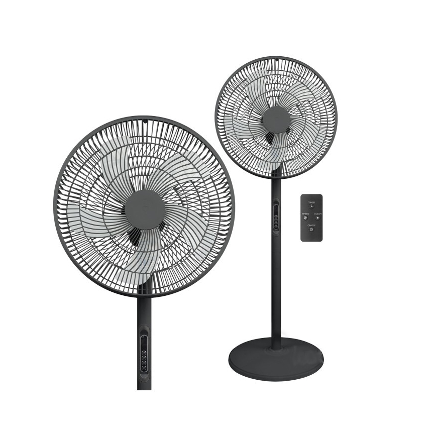 Stāvošais ventilators VIENTO-R 40W/230V melns + tālvadība
