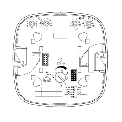 Steinel 000356 - Klātbūtnes detektors IR Quattro 8m COM2 balts