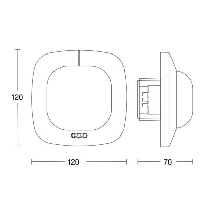 Steinel 002770 - Uztveršanas detektors IR Quattro HD 24m COM2 balts