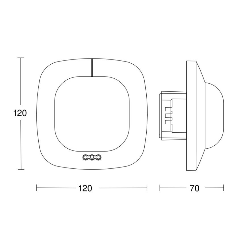 Steinel 002770 - Uztveršanas detektors IR Quattro HD 24m COM2 balts