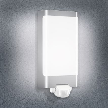 STEINEL 010461 - LED Āra lampa ar sensoru L240LED LED/7,5W, nerūsējošs tērauds, IP44