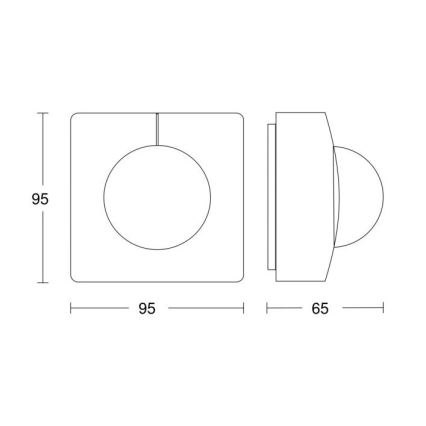 STEINEL 010478 - Kustību sensors IS3360 AP COM1 IP54