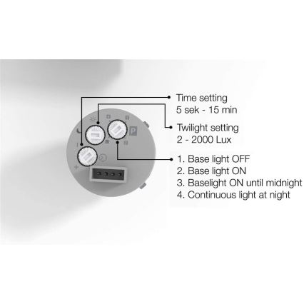 STEINEL 020378 - LED Āra Apgaismojums ar sensoru L630LED LED/8,2W/230V