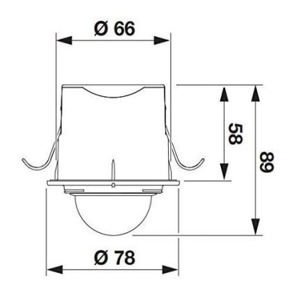 STEINEL 032852 - Iebūvējams Kustību sensors IS360-1DE melns