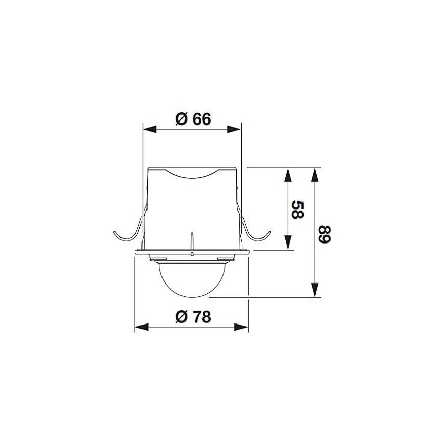 STEINEL 032852 - Iebūvējams Kustību sensors IS360-1DE melns