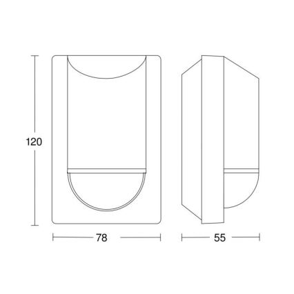Steinel 034702 - Āra kustību sensors ECO IP54 melns