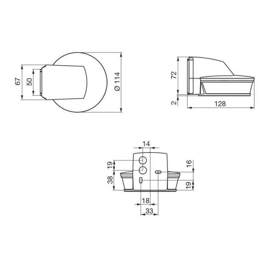 STEINEL 034979 - Āra kustību sensors SenslQ S melna IP54 + tālvadības pults