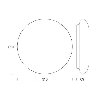 Steinel 035440 - LED Āra gaismeklis ar sensoru QUATTRO LED/10W/230V IP54