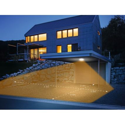 Steinel 035440 - LED Āra gaismeklis ar sensoru QUATTRO LED/10W/230V IP54