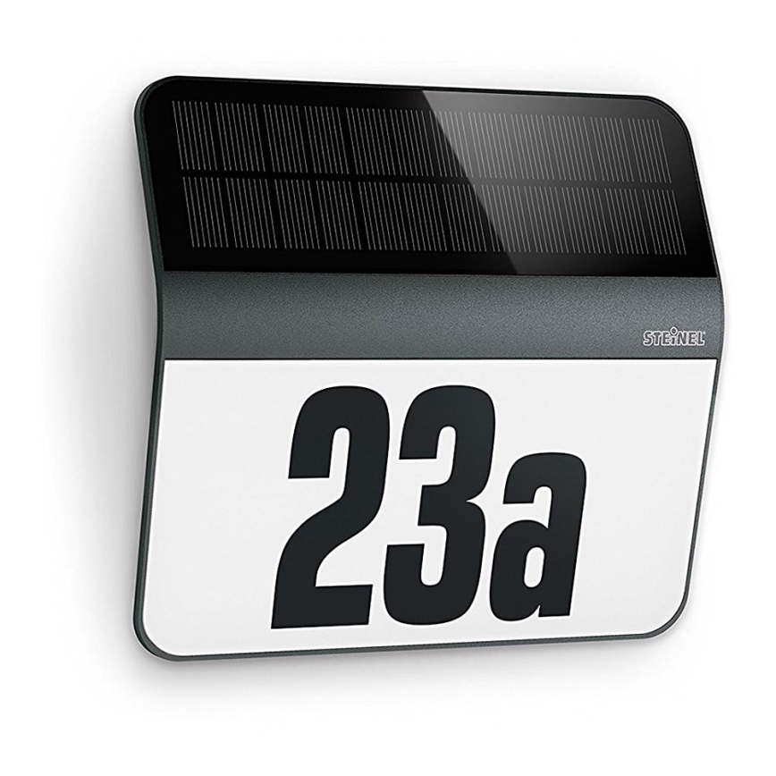 STEINEL 035730 - LED Saules mājas numurs XSolar LH-N LED/0,03W IP44 2500 mAh