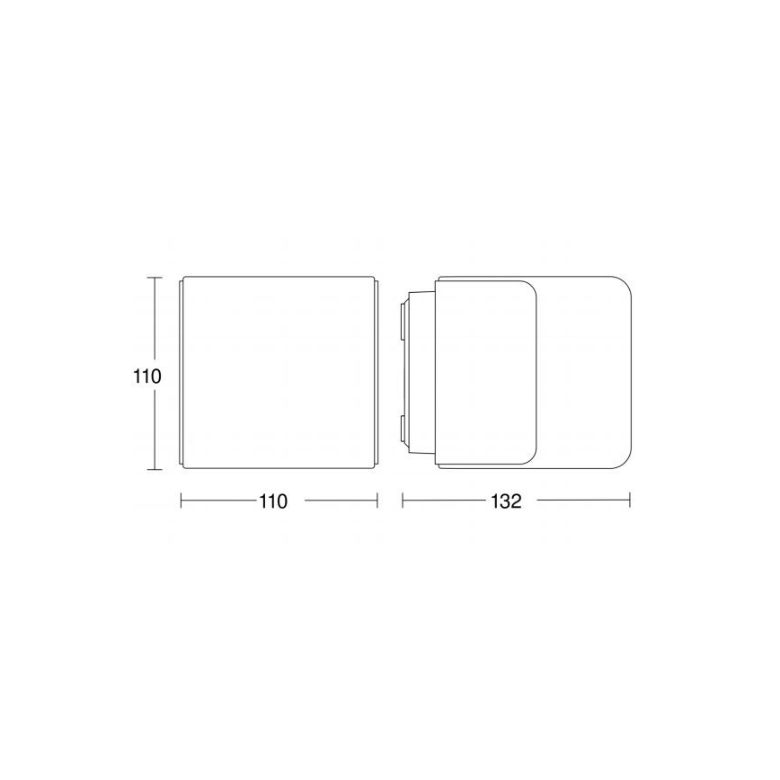 Steinel 055523 - Āra LED gaismeklis ar sensoru L 835 LED/9,5W/230V IP44 sudraba