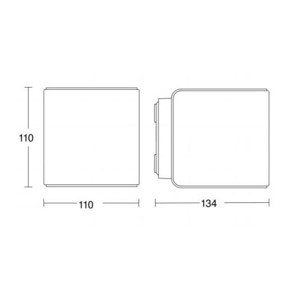 Steinel 055530 - LED Āra gaismeklis ar sensoru L 840 LED/9,5W/230V IP44 antracīta