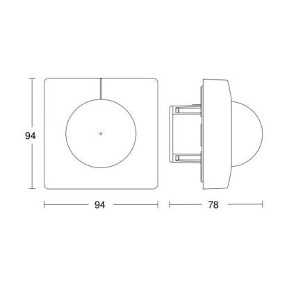 Steinel 055721 - Kustību sensors IS 3180 COM1 230V balts