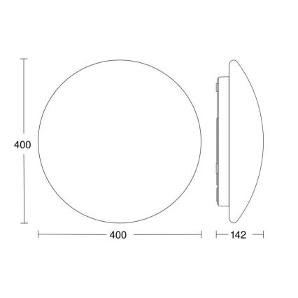 Steinel 056131 - LED Vannas istabas griestu lampa RS PRO LED P3 LED/19,5W/230V IP54 3000K