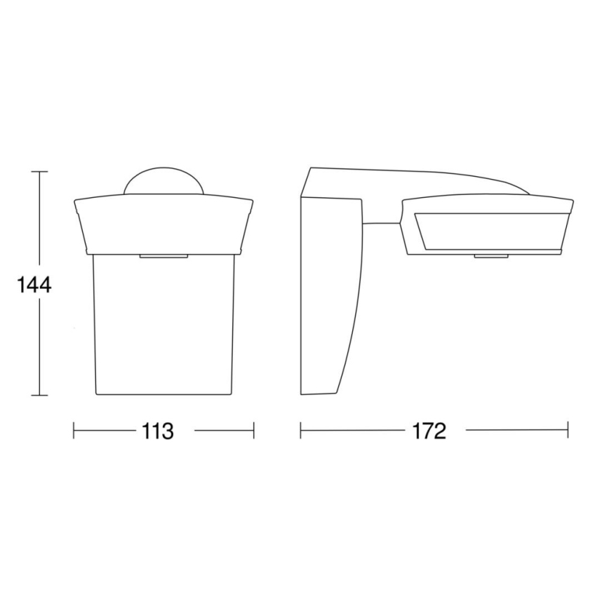 Steinel 056636 - Kustību sensors SensIQ IP54 antracīta + tālvadības pults