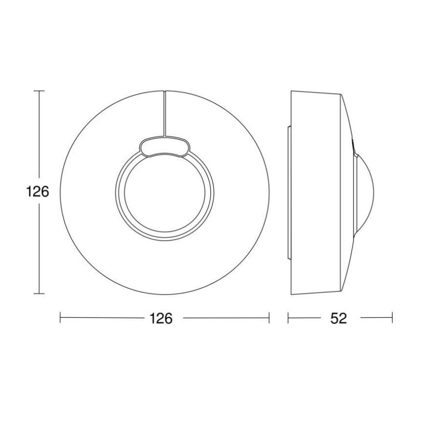 Steinel 057329 - Kustību sensors HF 3360 DALI-2 IP54 apaļš balts