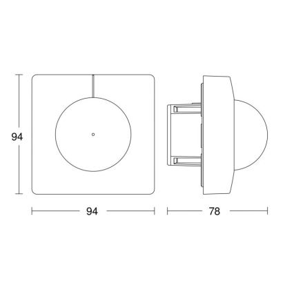 Steinel 057367 - Kustību sensors IS 3180 DALI-2 IPD balts