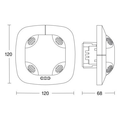 Steinel 057473 - Klātbūtnes noteikšanas detektors DualTech DALI-2 balts