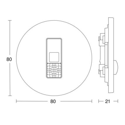 Steinel 057732 - Klātbūtnes detektors IR Micro DALI-2 balts