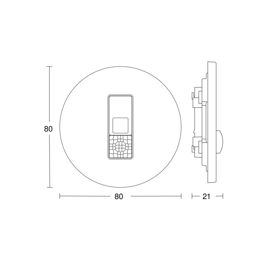 Steinel 057732 - Klātbūtnes detektors IR Micro DALI-2 balts