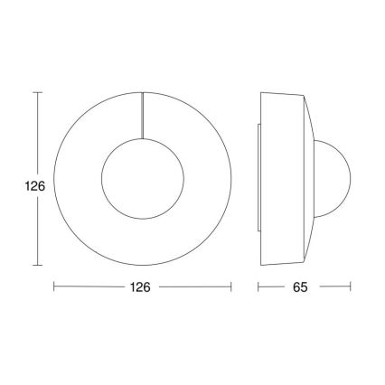 Steinel 058180 - Kustību sensors IS 3360 V3 KNX IP54 apaļa balta