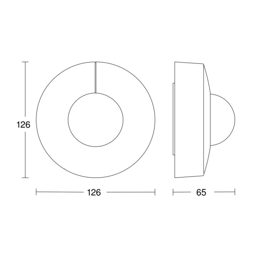 Steinel 058180 - Kustību sensors IS 3360 V3 KNX IP54 apaļa balta