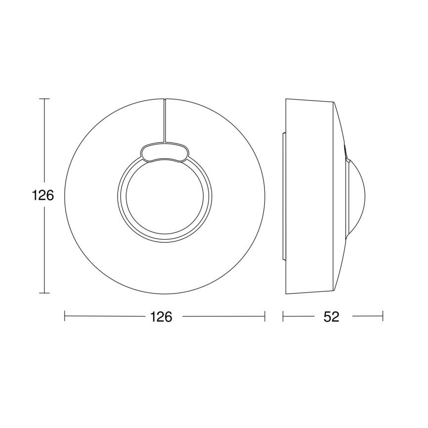 Steinel 058234 - Kustību sensors HF 3360 V3 KNX IP54 apaļš, balts