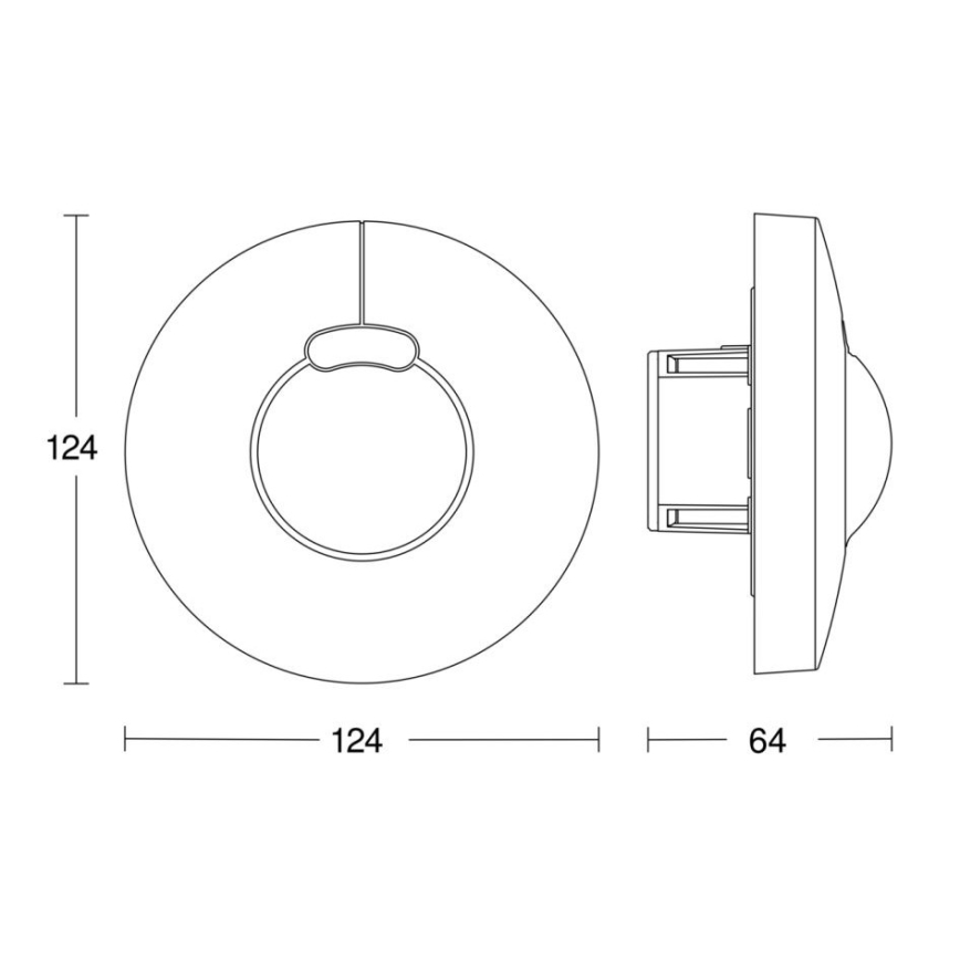 Steinel 058241 - Kustību sensors HF 3360 V3 KNX apaļš, balts