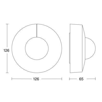 Steinel 058272 - Kustību sensors  IS 345 V3 KNX IP54 apaļš balts