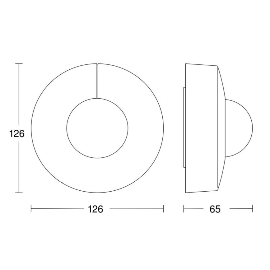 Steinel 058272 - Kustību sensors  IS 345 V3 KNX IP54 apaļš balts