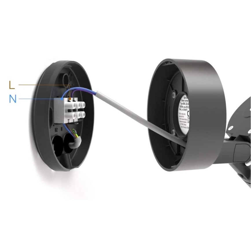 STEINEL 058630 - LED Āra sienas gaismeklis ar sensoru SPOT ONE 1xGU10/7W/230V IP44
