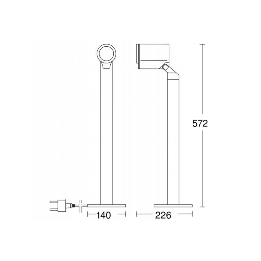 STEINEL 058661 - LED Āra slampa ar sensoru SPOT WAY 1xGU10/7W/230V IP44