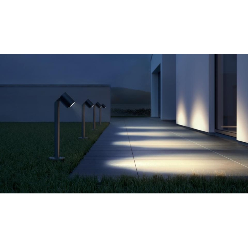 Steinel 058678 - LED Āra lampa ar krēslas sensoru SPOT WAY 1xGU10/7,86W/230V IP44 antracīta