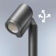 Steinel 058678 - LED Āra lampa ar krēslas sensoru SPOT WAY 1xGU10/7,86W/230V IP44 antracīta