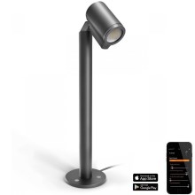 Steinel 058678 - LED Āra lampa ar krēslas sensoru SPOT WAY 1xGU10/7,86W/230V IP44 antracīta