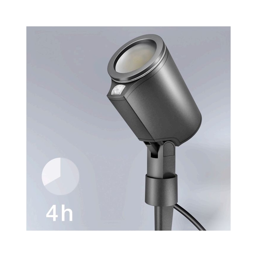 STEINEL 058685 – LED Āra Lampa ar Sensoru SPOT GARDEN 1×GU10/7W/230V IP44