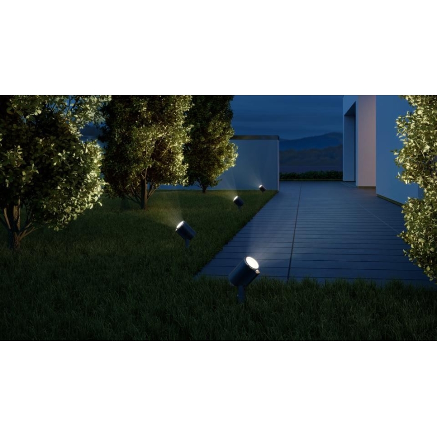 Steinel 058692 - LED Āra lampa ar krēslas sensoru SPOT GARDEN 1xGU10/7,86W/230V IP44