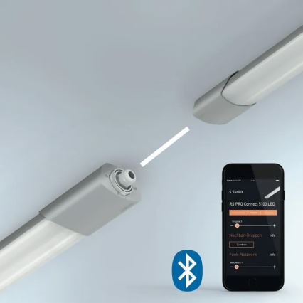 Steinel 058715 - LED Lielas slodzes lampa ar sensoru un avārijas modulis RS PRO 5150 SC EM LED/42W/230V IP66 4000K