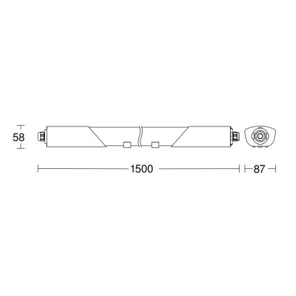 Steinel 058739 - LED Lielas slodzes lampa ar sensoru RS PRO 5150SC LED/42W/230V IP66 4000K