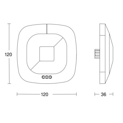 Steinel 059484 - Klātbūtnes noteikšanas detektors HF 360 V3 KNX balts