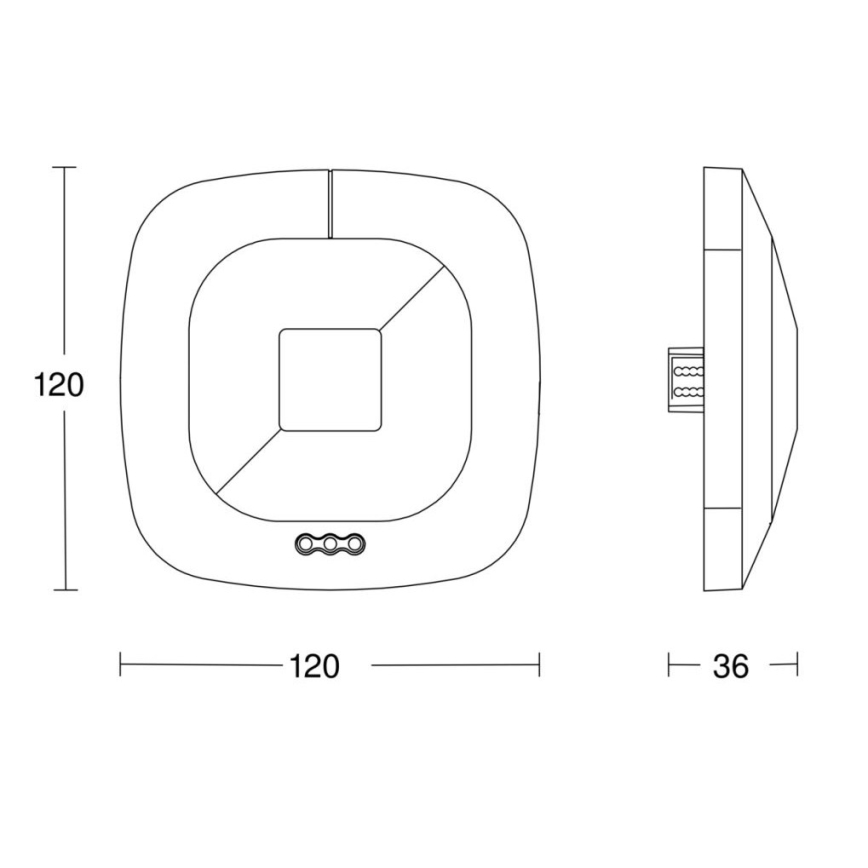 Steinel 059484 - Klātbūtnes noteikšanas detektors HF 360 V3 KNX balts