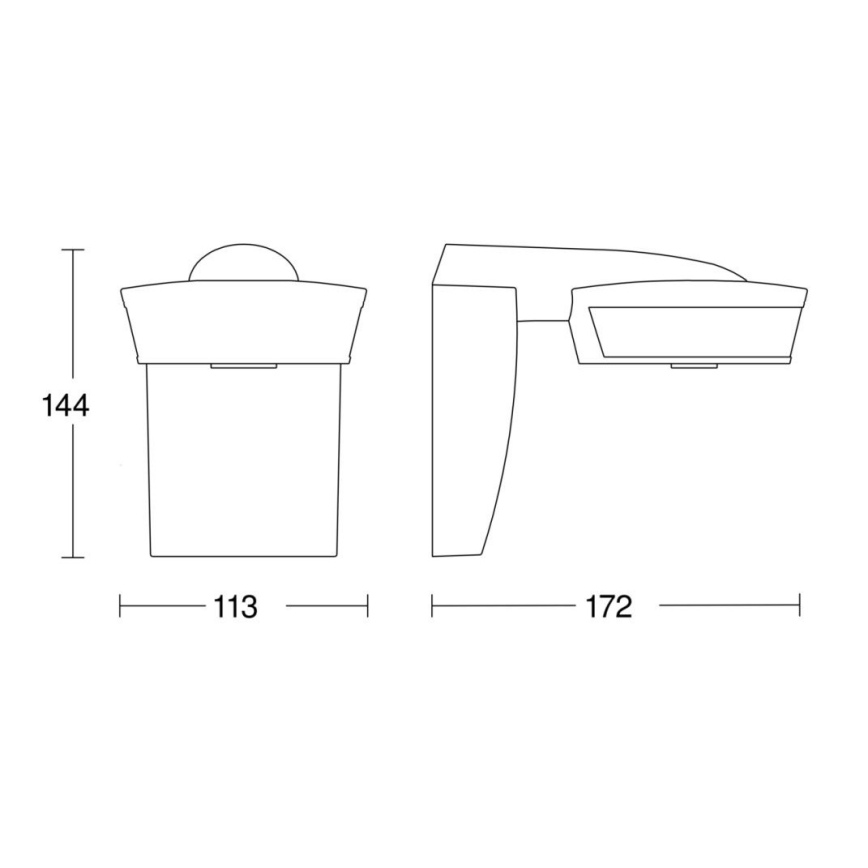Steinel 059576 - Kustības sensors SensIQ  IP54 balts+ tālvadības pults