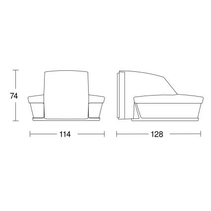 Steinel 059583 - Kustību sensors SensIQ S IP54 melna + tālvadības pults