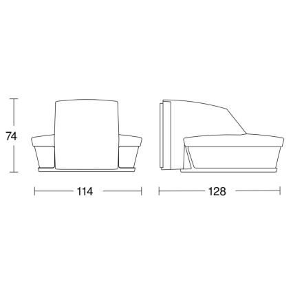 Steinel 059606 - Kustības sensors SensIQ S IP54 melns+ tālvadības pults