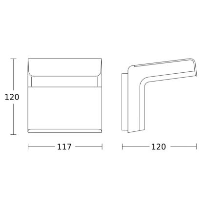 Steinel 059620 - Kustību sensors iHF 3D KNX IP54 antracīta